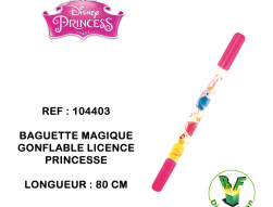 104403 - Baguette magique gonflable Licence Princesse 80 cm