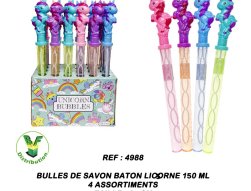 4988 - Bulles de savon bâton licorne 150 ml