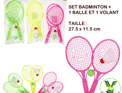 5101 - Set badminton + 1 balle et 1 volant