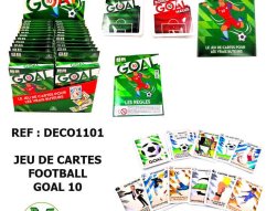 DECO1101 - Jeu de cartes football Goal 10