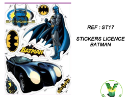 ST17 - Stickers licence Batman