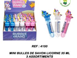 4150 - Mini bulles de savon licorne 35 ml