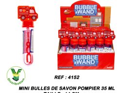 4152 - Mini bulles de savon pompier 35 ml