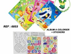 6853 - Album à colorier + stickers