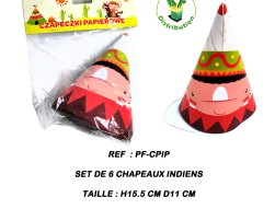 PF-CPIP - Set de 6 chapeaux indiens