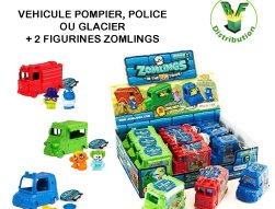 ZM50901 - Véhicule 3 assortiments + 2 figurines Zomlings