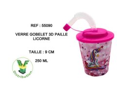 55090-----verre-gobelet-3d-paille-licorne